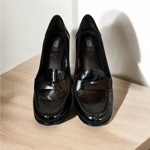 Black chunky heel size 9